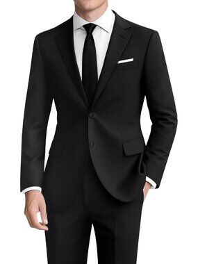 Men's 4-Way Stretch Suit | Versatile Fit: Regular, Short, Tall | Comfortable